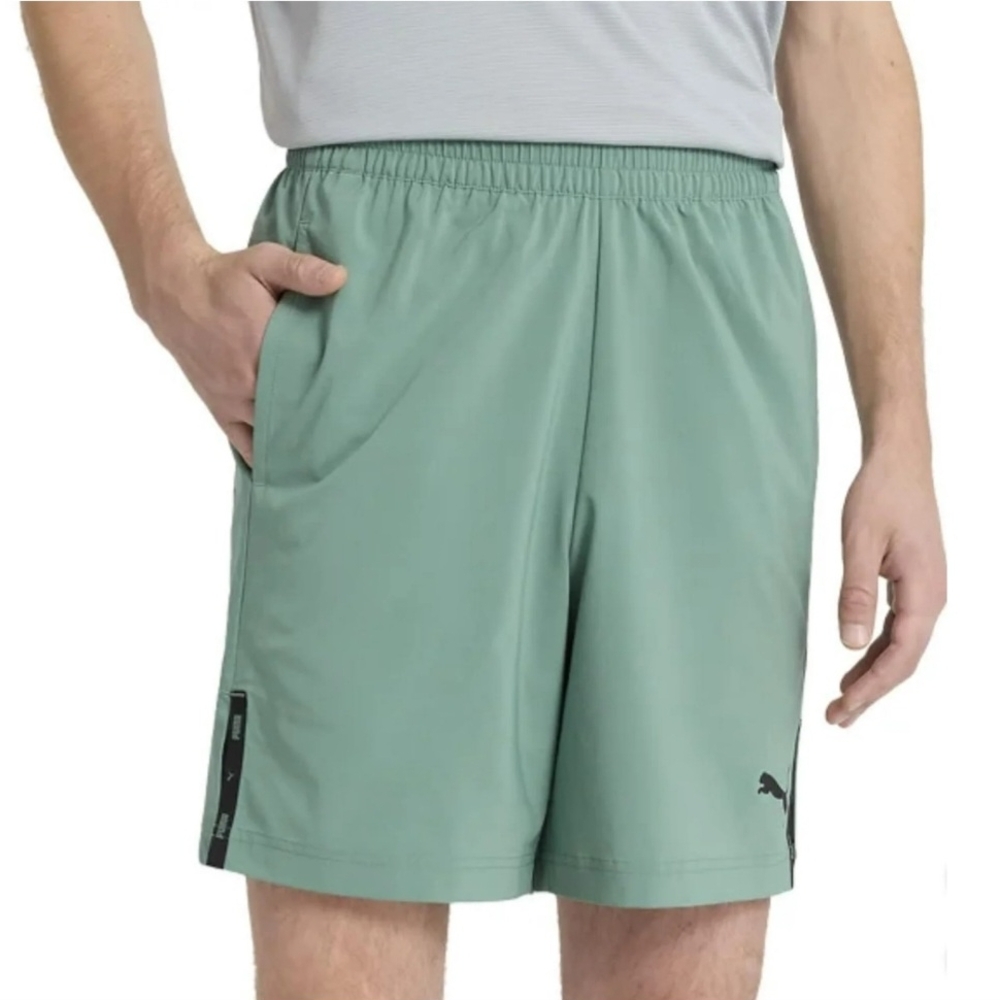 Puma Men's Green Athletic Shorts